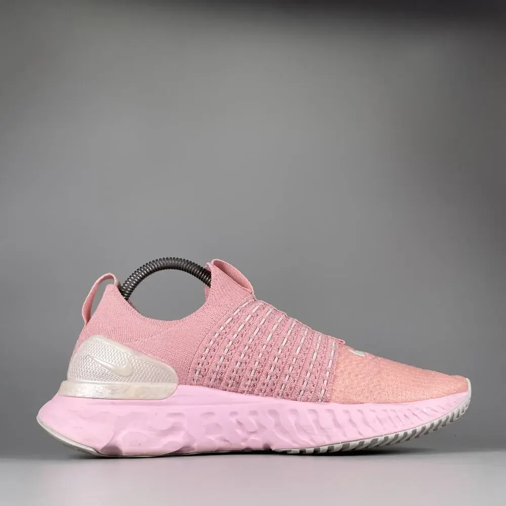 Nike React Phantom Run FK 2 Women’s Size 10 Pink White Running Sneakers Shoes